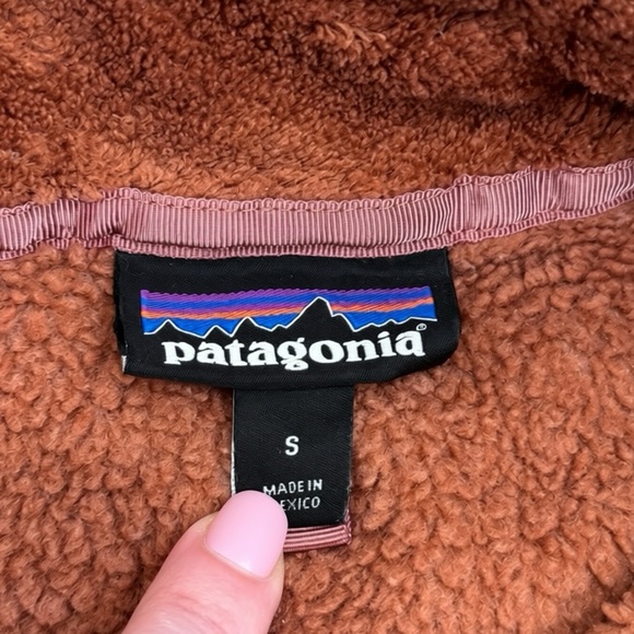 Patagonia Re-Tool Snap-T Fleece Pullover Rust Color X-Dye Women’s Small - Picture 8 of 9